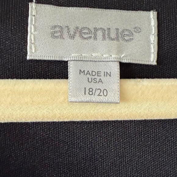 Avenue Black Sleeveless Gold Sparkle Layered Blouse – Size 18/20 2X - Picture 2 of 5
